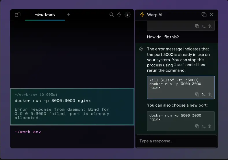 Warp brings AI assistance into your terminal